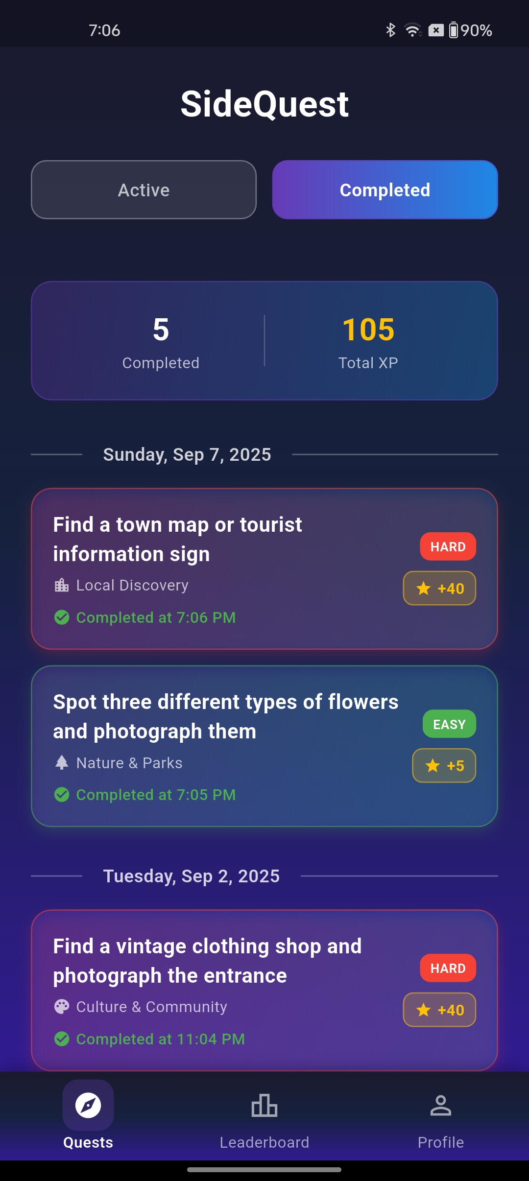SideQuest app screenshot